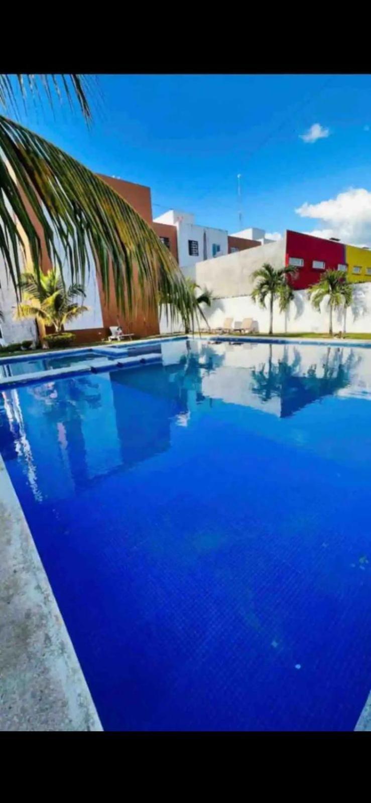 Ferienwohnung Depa Con Alberca En Privada Cancún Exterior foto
