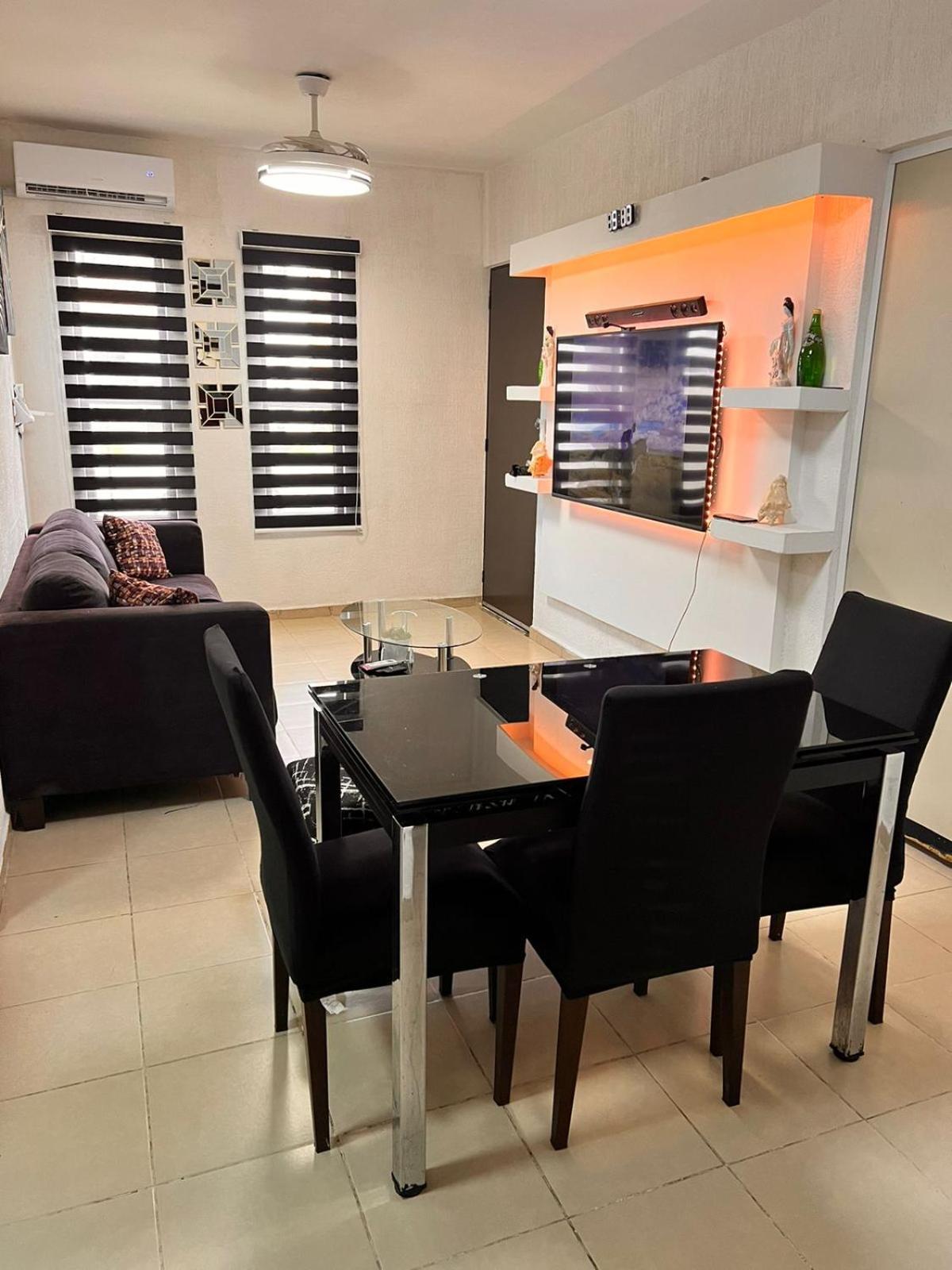 Ferienwohnung Depa Con Alberca En Privada Cancún Exterior foto